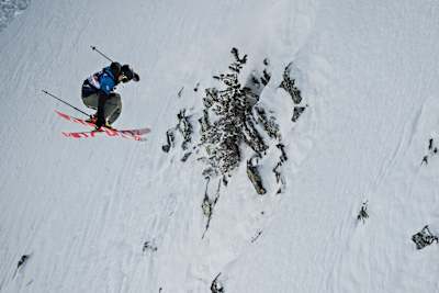 Nicolas Vuignier at the Red Bull Linecatcher in Les Arc, France