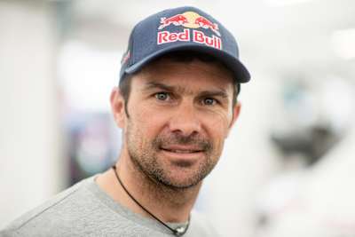 Cyril Despres (FRA) poses for a portrait during the FIA World Rallycross Championship in Barcelona, Spain on April 1, 2017.