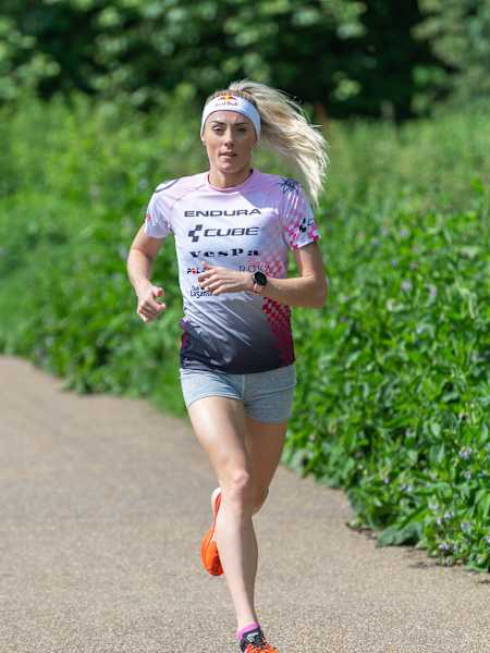 Lucy Charles-Barclay is seen training in London, England on July 14, 2021