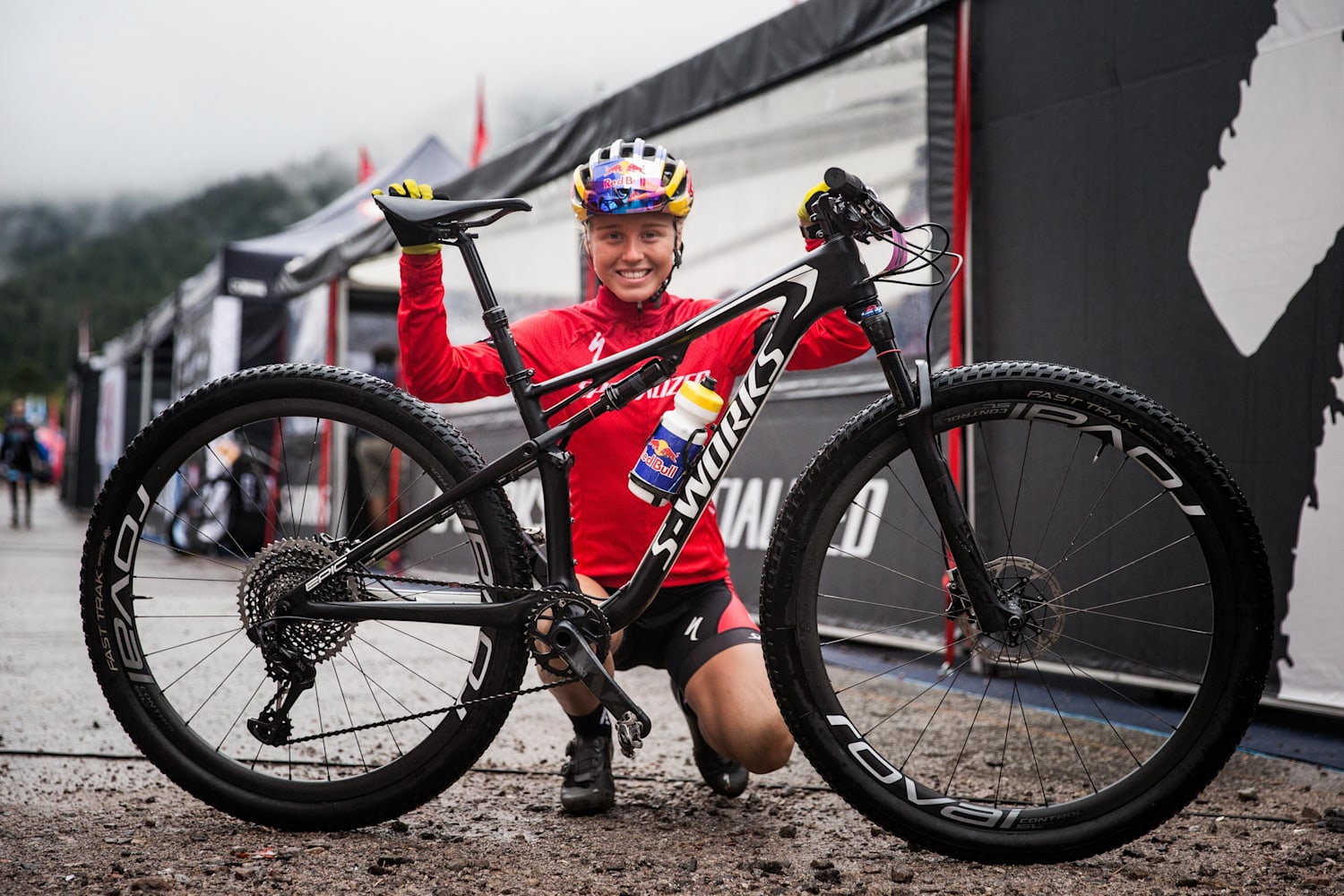 red specialised bike