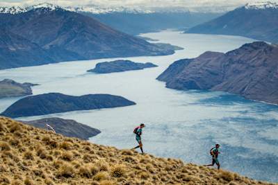 Jarad Kohlar and Alex Hunt perform during Red Bull Defiance in Wanaka, NZ on October 25, 2014.