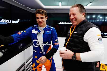 Lando Norris is settling in well with the McLaren team