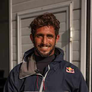 Lucas 'Chumbo' Chianca poses for a portrait in Nazaré, Portugal, on 9 February, 2022. 