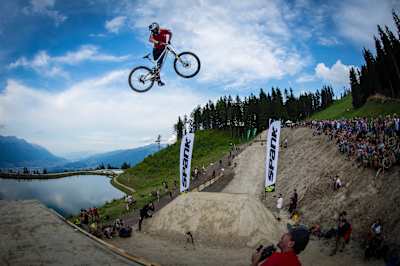 Martin Söderström performs at Crankworx Whip Off Innsbruck, Austria on June 21st, 2017.