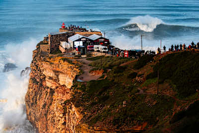 Nazaré's Praia do Norte, home of the 2025 Nazaré Big Wave Challenge