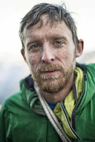 Tommy Caldwell nachdem er die Dawn Wall kletterte, während der Dreharbeiten zum Film „The Dawn Wall" im Yosemite Valley, Kalifornien, USA im Januar 2015.