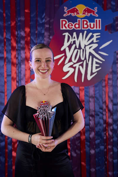 Doma poses for a portrait at Red Bull Dance Your Style in Poznan, Poland on September 24, 2022.