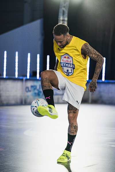 Neymar Jr performs during Neymar Jr's Five Event in Salzburg, Austria on January 23, 2021  