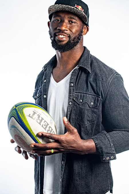 Siya Kolisi poses for a portrait during a photoshoot in Cape Town, South Africa on September 7, 2020.