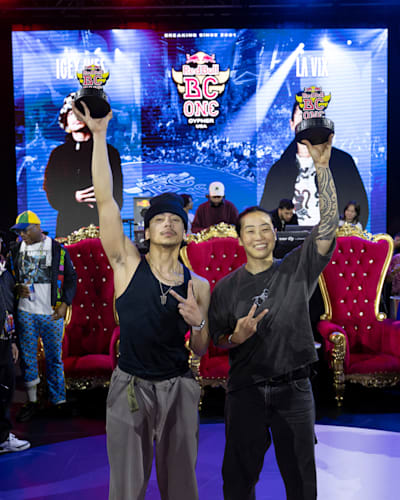 Icey Ives and La Vix at Red Bull BC One National Final in Venice Beach
