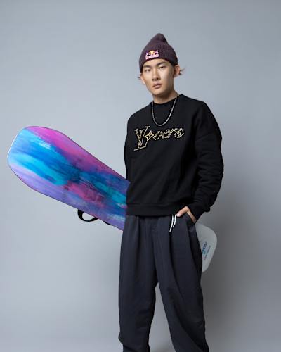 Winter athlete Su Yiming poses for a portrait in Mammoth, Arizona, United States on May 3, 2025. 