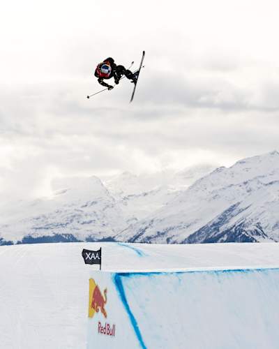 Eileen Gu performs at the Laax Open in Laax, Switzerland on January 17, 2026. 