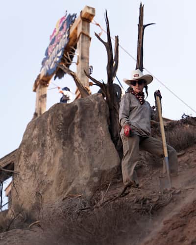 Casey Brown seen at Red Bull Rampage in Virgin, Utah, USA on October 5, 2024.