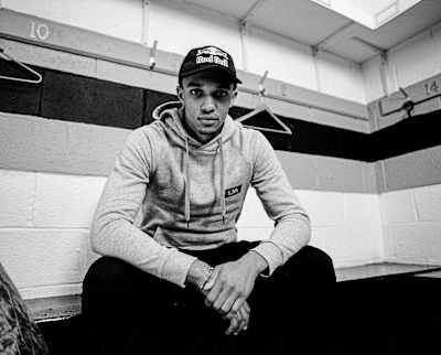 Liverpool FC player Trent Alexander-Arnold photographed for The Red Bulletin.