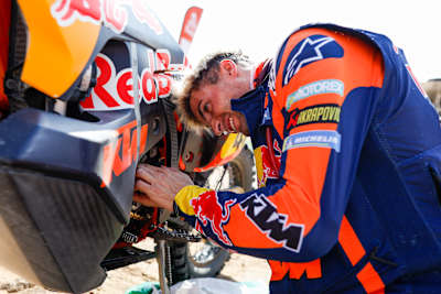 Kevin Benavides of the Red Bull KTM Factory Racing during the Stage 11 of the Dakar 2023 between Shaybah and Empty Quarter Marathon, on January 12, 2023 in Empty Quarter Marathon, Saudi Arabia.