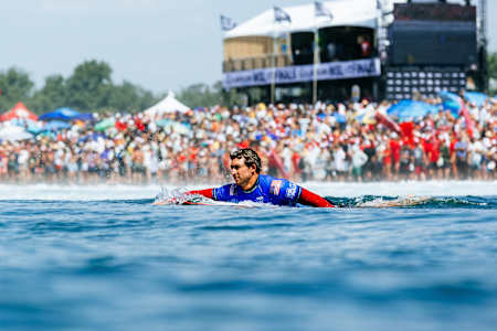 Griffin Colapinto surfing at Lowers Trestles in California