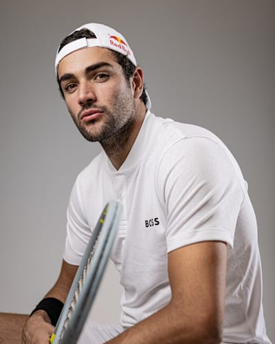 Matteo Berrettini poses for a portrait in Milano, Italy on April 29, 2022.