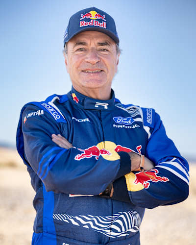 Carlos Sainz  in Ford Raptor T1+ race car, on Ford M-Sport’s return to the Dakar Rally in 2026, Merzougha, Morocco on October 18, 2025.