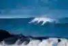 Line-up at Waimea Bay, USA on December 5, 2018.