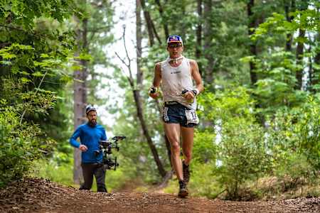Tom Evans at the Western States 100 race.
