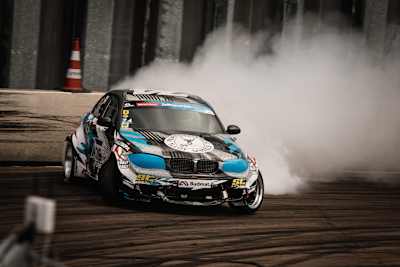 Paweł Korpuliński w drodze po trzecie miejsce w Drift Masters European Championship w niemieckim Ferropolis