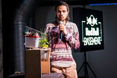 Rainer Grasmann hosts a seminar at Red Bull Basement in in São Paulo, Brazil on September 2, 2017.