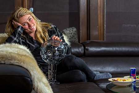 Mikaela Shiffrin is seen at the FIS Alpine Skiing World Cup in Aspen, Colorado.