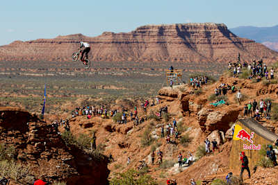 Modern-day bikes & a better-groomed venue are helping riders send it farther than their freeride forefathers could have ever imagined.