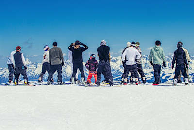 An image of the Nitro Snowboards Offline team.