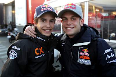 Marc Márquez und Sandro Cortese beim Moto Grand Prix 2012 in Le Mans.