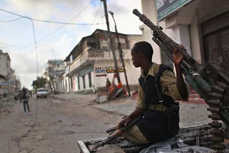 With the Somali Civil War taking place, training in Mogadishu was dangerous
