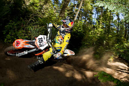 Ronnie Renner in action at Red Bull Ronnie Renner Freeride Winchester Bay, Oregon USA, July 2nd, 2011. 