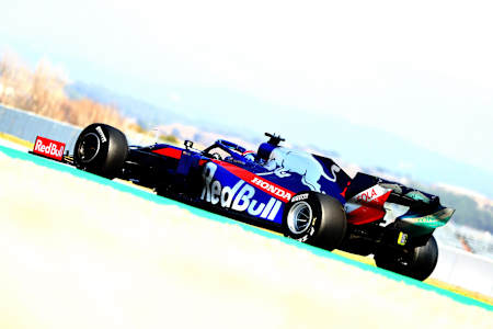 Daniil Kvyat on the final day of testing