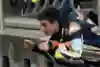 Emanuel Aguilar being focused in the pit lane of Brno 2015