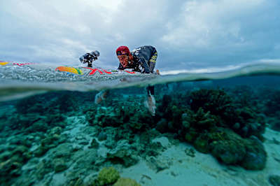 Matt Poole sees Tahiti from a new perspective.