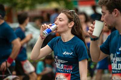 Participants prepare to race at the Wings for Life World Run in Turkey