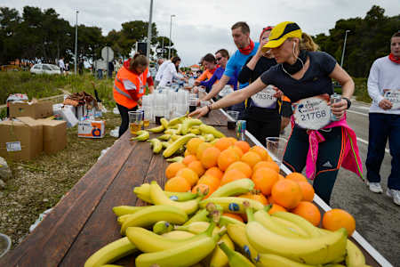 Although you might not feel hungry, it's important to start fuelling early
