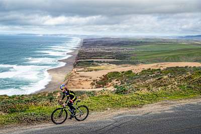 Kate Courtney rides in Marin County, California, USA on 7 January, 2020.