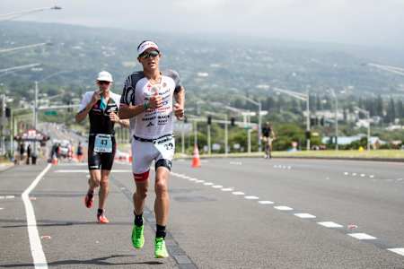 Braden Currie performs during the IRONMAN World Championship in Kailua-Kona, Hawaii, United States on October 14, 2017.