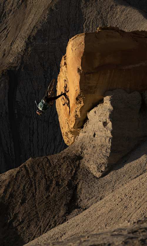 Brandon Semenuk rides at Big Water, Utah, United States.