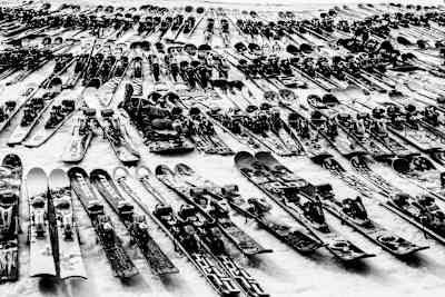 Skis for the Rally to the Valley in Hemsedal, Norway