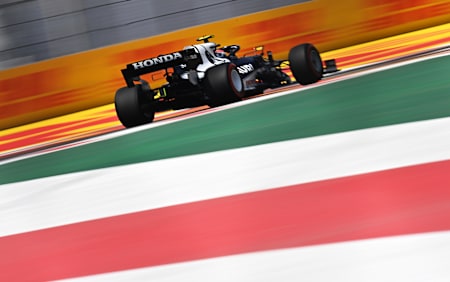 Pierre Gasly of Scuderia AlphaTauri at the Mexican Grand Prix on November 7, 2021.