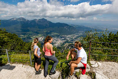 Blick auf Bad Reichenhall vom Predigtstuhl.