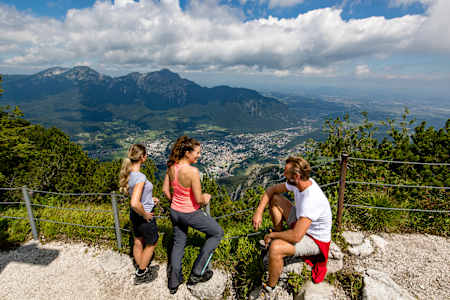 Blick auf Bad Reichenhall vom Predigtstuhl.