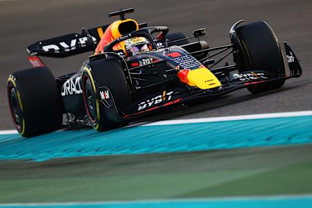 Max Verstappen of Oracle Red Bull Racing at the Abu Dhabi Grand Prix on November 20, 2022.