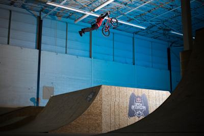 Drew Bezanson trains at the Joyride 150 Bike Park, in Toronto