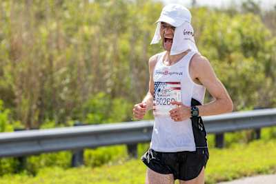 Male winner Dariusz Nozynski of Poland performs during the sixth edition of the Wings for Life World Run in Sunrise, FL, United States on May 5, 2019.
