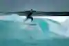 Julian Wilson photographed while surfing at the URBNSURF wave pool in Melbourne during his The Rail Project.