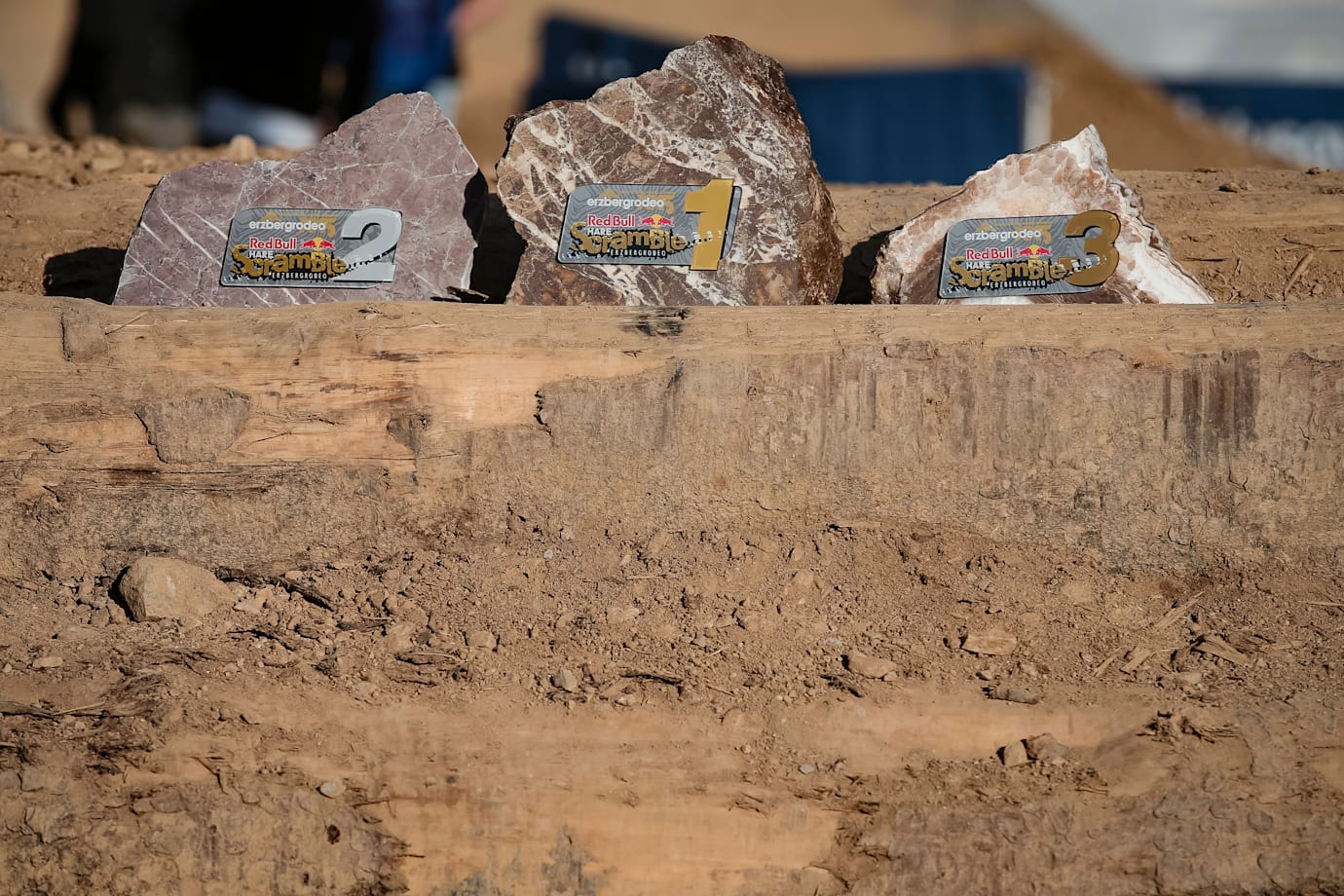 The Red Bull Erzbergrodeo trophy is a solid piece of rock from the ancient Erzberg iron quarry.