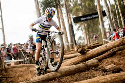Ida Jansson durante una competizione cross country